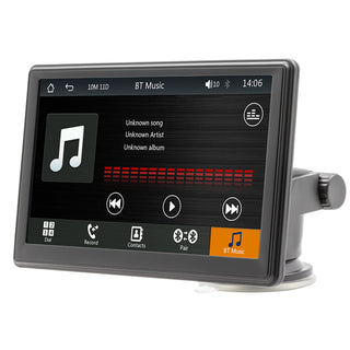 7"  Portable Wireless Carplay Car MP5 Player Multimedia Bluetooth Remote Control