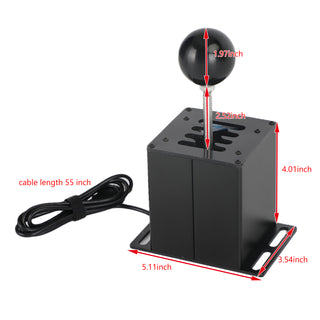 7+R USB Simulator H Gear shifter for Logitech G29 G920 Steering Wheel PC Black