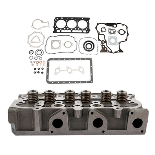Complete Cylinder Head & Full Gasket Kit Compatible With Kubota D902 Engine