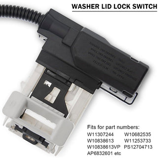 Washer door latch assembly Washing machine lid strike W11307244