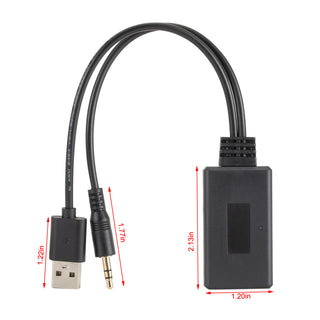 Car CD Audio Bluetooth 5.0 Receiver USB 3.5mm Jack Adapter For Car AUX Speaker