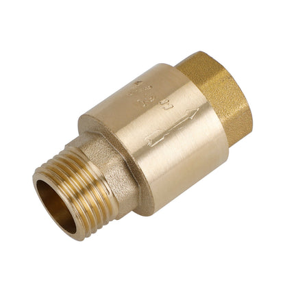 Brass Check Valve G1/2" G3/4" G1" M To F Thread Non-Return Backflow Prevention Generic