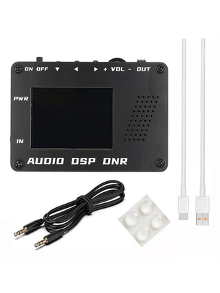 Audio DSP Noise Reducer DNR Digital Filter SSB Ham radio YAESU ICOM + Speaker
