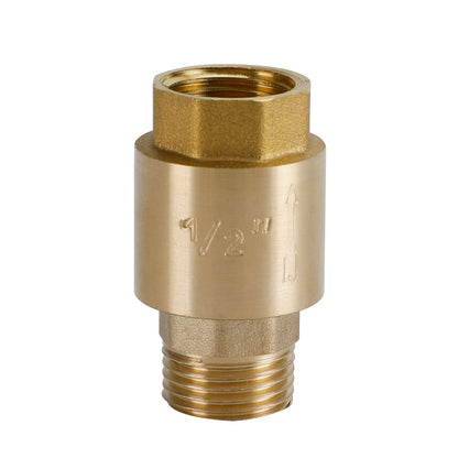 Brass Check Valve G1/2" G3/4" G1" M To F Thread Non-Return Backflow Prevention Generic