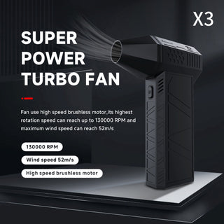 130000 RPM Turbo Blower Brushless Jet Fan Rechargeable Turbo Fan