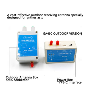 NEW GA490 Active Loop Radio Antenna Receiving Shortwave SDR ReceivingNHK/VOA