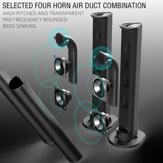Detachable Surround Sound Bar Bluetooth 2 Speaker in 1 Subwoofer TV Home Theater