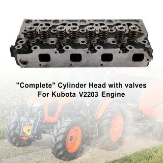 For Kubota V2203 Engine Complete Cylinder Head V2203T V2203E V2203B
