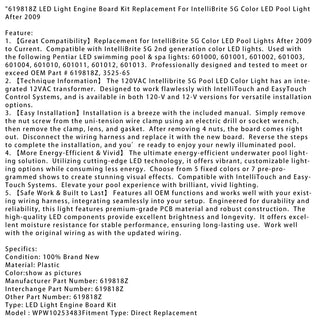 619818Z LED Light Engine Board Kit For IntelliBrite 5G Color LED Pool Light