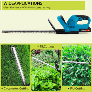 20'' Electric Hedge Trimmer Cordless Power Hedge Trimmer