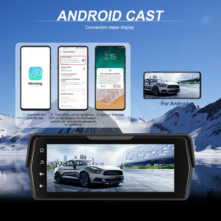 6.86-inch PND Dual Recording Wireless CarPlay Android Auto for Motorcycles