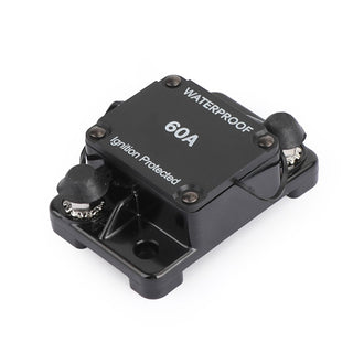 60A Amp Circuit Breaker Fuse 12-48V DC Car Boat Waterproof Auto Switch Fuse
