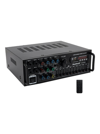 2000W Peak Stereo HiFi Power Amplifier bluetooth 5.0 Karaoke FM USB EQ mixer SUNBUCK with Remote Control for Car Home