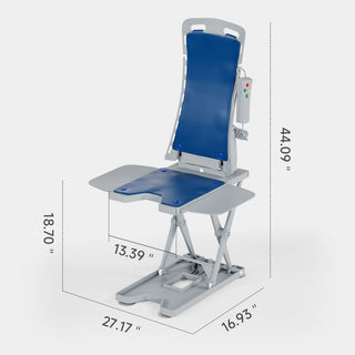Topteng Electric Bath Chair Lift 18.7" Lift Elderly off Floor 300 LBS Seniors Patient