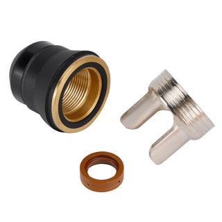 24 Pcs IPT40 Plasma Cutting Torch Tips Electrode Shield Cap For CUT-55DS CUT-65DS