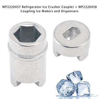WP2220457 Refrigerator Ice Crusher Coupler + WP2220458 Coupling For Whirlpool