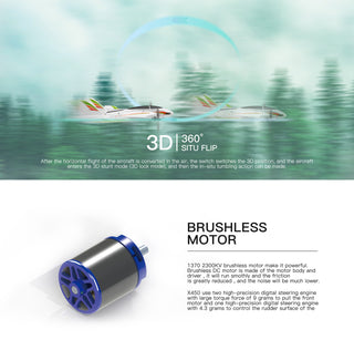 WLtoys XK X450 RC Airplane Brushless 2.4G 6CH 3D/6G LED Fixed Wing RTF Toy