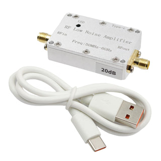 50m-6GHz Amplifier 20dB High-Gain Front LNA Low Noise Signal Receiving Amplifier