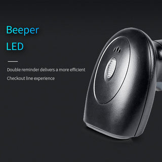 Automatic 2-in-1 USB Barcode Scanner – 1D & 2D Code Reader with Stand for Retail, POS, Inventory