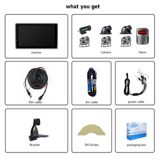 10.1 inch 1024*600 IPS Touch Version with ADAS BSD for RV Truck Bus + 6 Camera