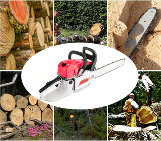 52cc Chainsaw 20 Bar Powered Engine 2 Cycle Gasoline Chain Saw