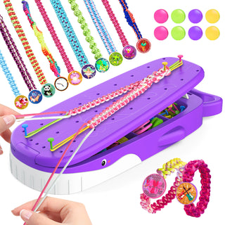 Whale Shape Friendship Bracelet Making Kit DIY Art Craft 6-12 Year Girl Gift