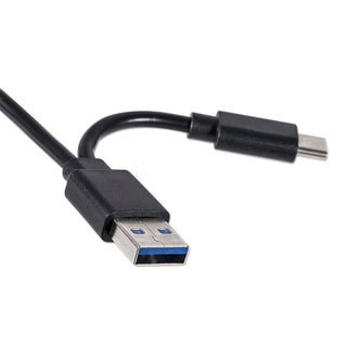 Usb 3.0 Type-C External Dvd Rw Cd Drive Burner Big Drill Face For Laptop Pc Blk