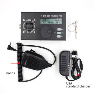 8-Band 5W USDX USDR HF QRP SDR Transceiver SSB/CW Transceiver DSP SDR With Mic