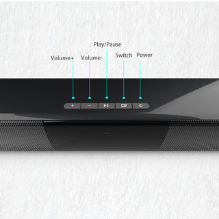Wireless Surround Sound Bar 4 Speaker System BT Subwoofer TV Home Theater Remote