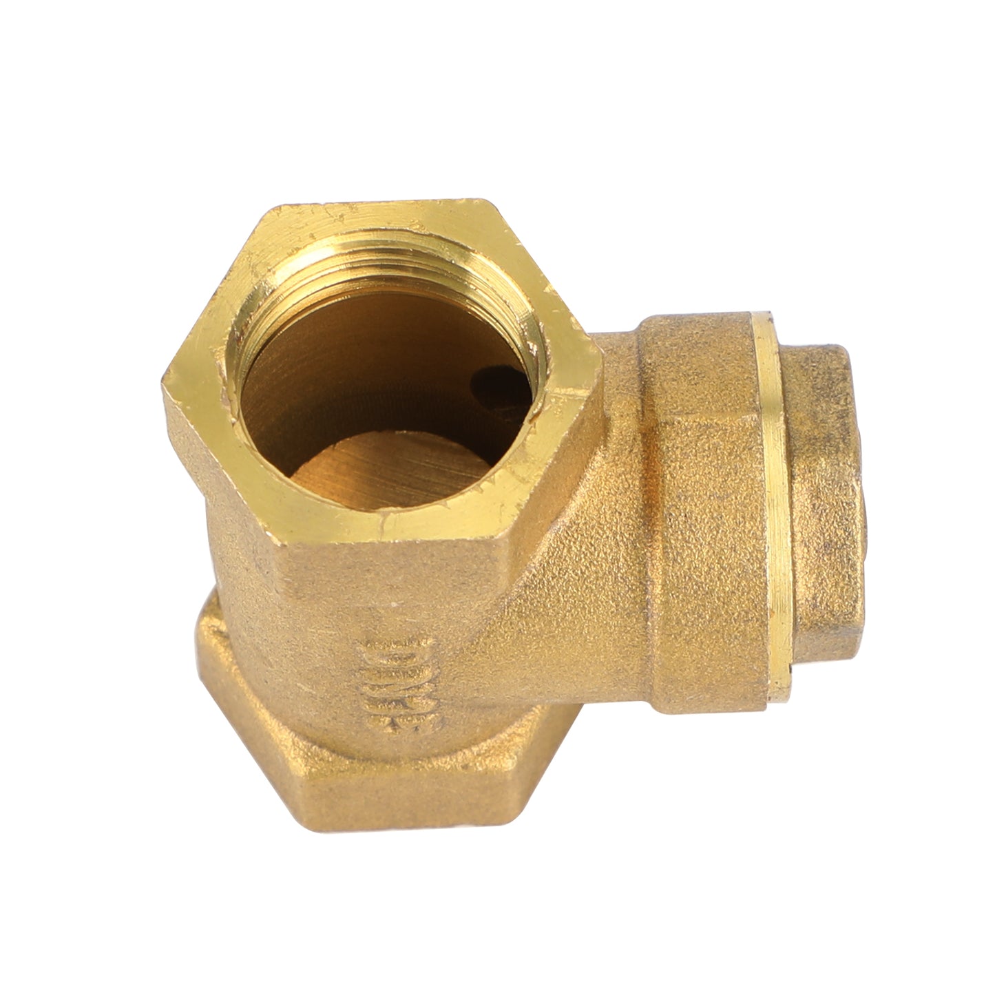 1/2" NPT Brass Water Oil Gas Swing Check Valve Threaded Plumbing Fitting