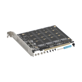PCI-E 4 Disk Expansion Card M.2 NVME X16 Adapter Expension Card 2230 2242 2260