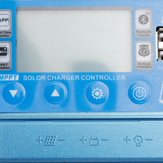 60A MPPT Bluetooth Solar Charge Controller Charger 12V-60V LiFePO4 Battery Blue
