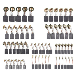 60Pcs Electric Motor Carbon Brushes 10 Sizes Replacement Repair Power Tool Part