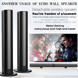 Detachable Surround Sound Bar Bluetooth 2 Speaker in 1 Subwoofer TV Home Theater