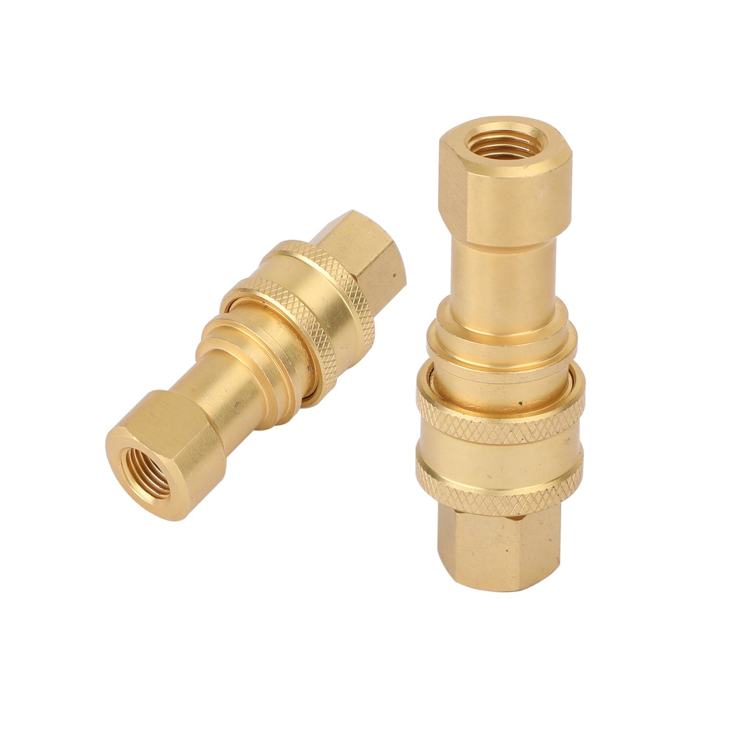 1 Sets 1/4" NPT ISO 7241-B Quick Disconnect Hydraulic Couplings/Couplers Brass Generic