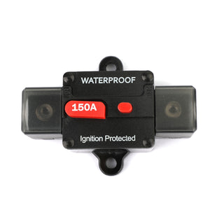 150A Circuit Breaker Ignition Protected Inline Reset Replace Fuse For Car Marine 150A Circuit Breaker Ignition Inline Automatic Reset Fuse For Car Audio Marine 150A AMP Circuit Breaker Ignition Inline Replace Reset Fuse For Car Audio Marine