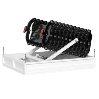 Itopteng 11 Steps Electric attic Ceiling Ladder  9.5ft Folding Stairs with Remote control