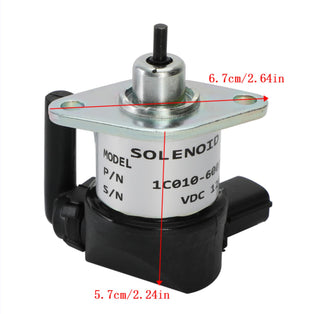 1C010-60015 Fuel Shutoff Solenoid For Kubota 1C010-60014 1C010-60016 1C010-60017
