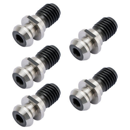 5 Pcs CAT40 45° 0.740" Pull Stud Retention Knob Fits Mazak Fadal CNC Silver