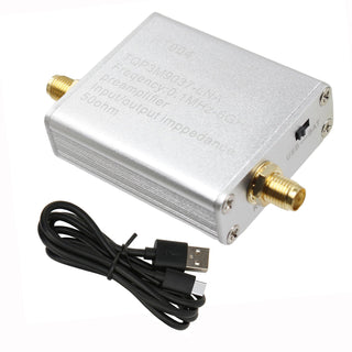 Full Band Low Noise Amplifier 20dB High Gain Power Preamplifier HT004 100K-6GHz