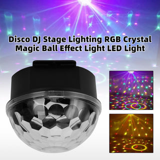 Disco DJ Stage Lighting RGB Crystal Magic Ball Effect Light LED Light