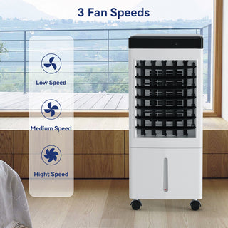 3-IN-1 Evaporative Air Cooler Conditioner w/ Remote Control Fan & Humidifier