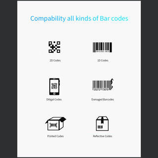 Automatic 2-in-1 USB Barcode Scanner – 1D & 2D Code Reader with Stand for Retail, POS, Inventory