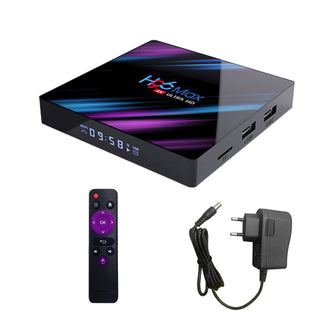64G Android H96MAX 10.0 TV Box RK3318 Quad Core 64bit 2.4G/5.8G Wifi BT 4.0 4K HD Media Player