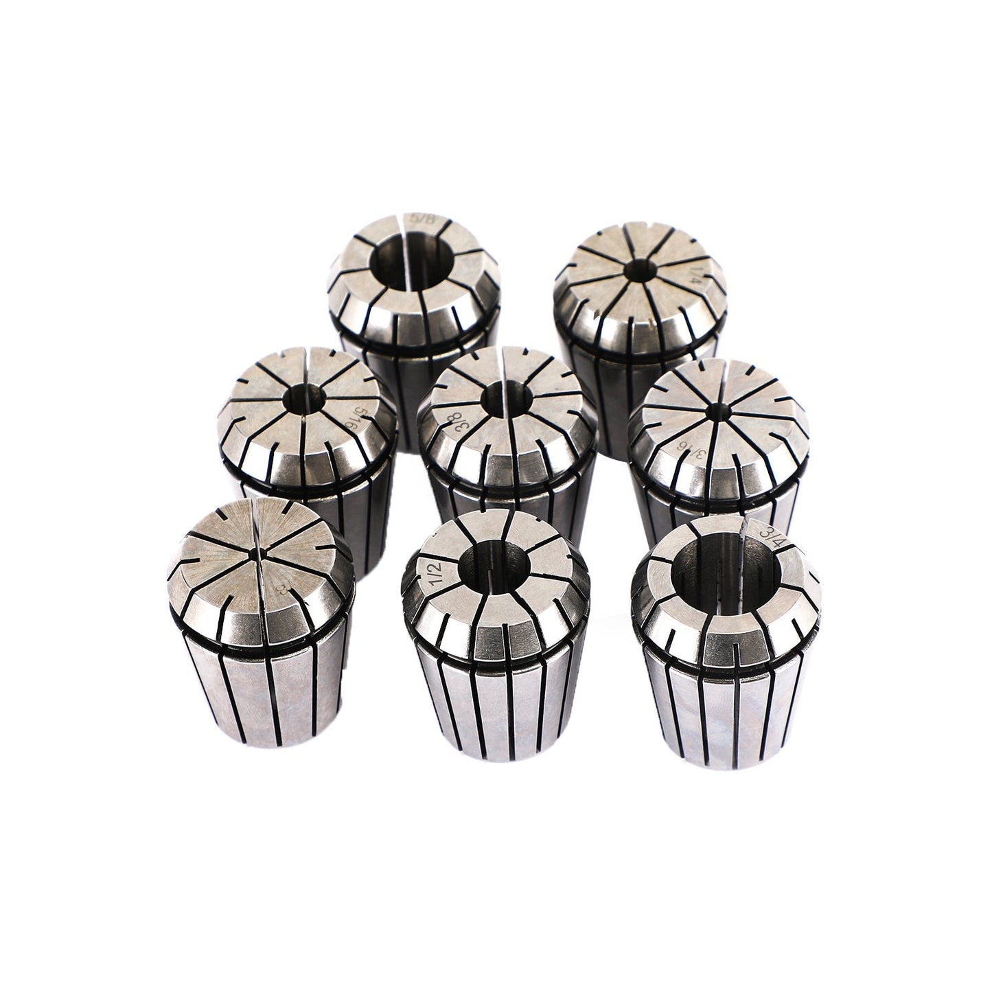 8Pcs ER32 Spring Collet Set For CNC Milling Lathe Tool Engraving Machine Steel Generic