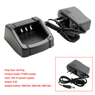 FT4XR Charger SBH-22 Battery Rapid Dock For YAESU FT4X FT4XR FT25R FT65R US Plug