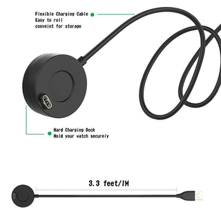 USB Charging Dock Cable + Anti-dust Cap Fit for Garmin Fenix 5 5S 5X 6X 6S Plus