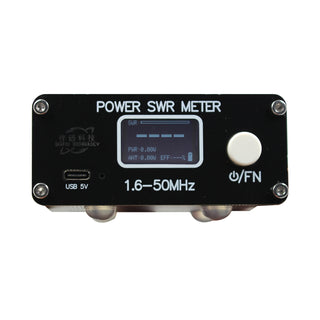 QRP 150W 1.6-50MHz SWR HF Shortwave Standing Wave Meter Power Meter FM/AM/CW/SSB