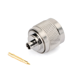 10Pcs N Solder Plug Male RF Connector Solder For Semi-rigid.141" RG402 Straight