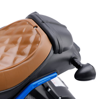 3Wheel 6V Kid Ride On Motorcycle Electric Toy With Colorful Light And Music Blue